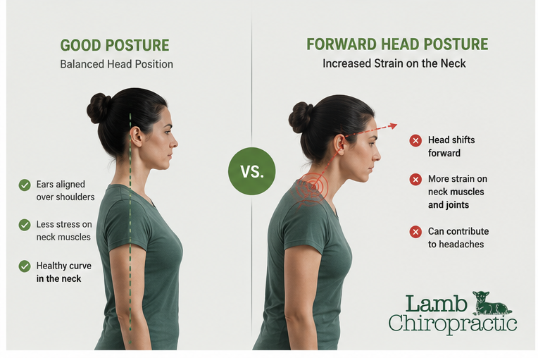Forward Head Posture Infographic